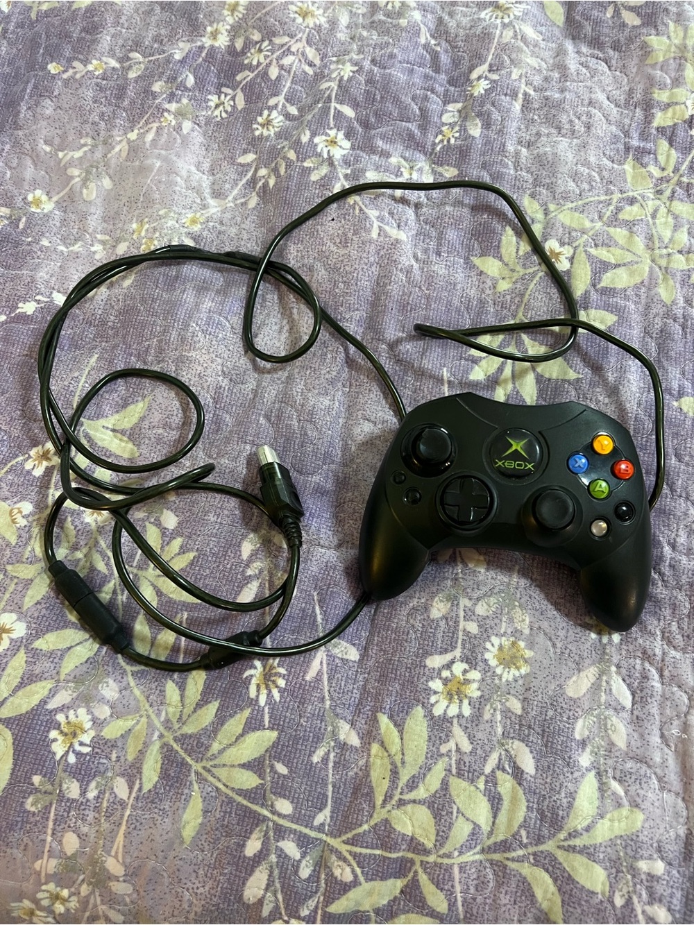 Xbox Wired Controller in Black with Color Buttons